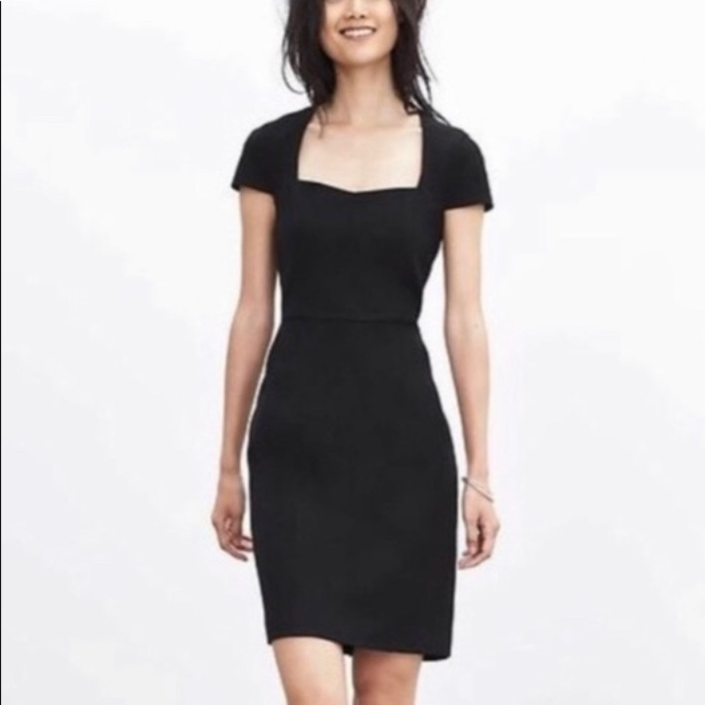 Banana Republic Sloan Cap Sleeve Dress - Size 2 and 00P - Picture 1 of 5